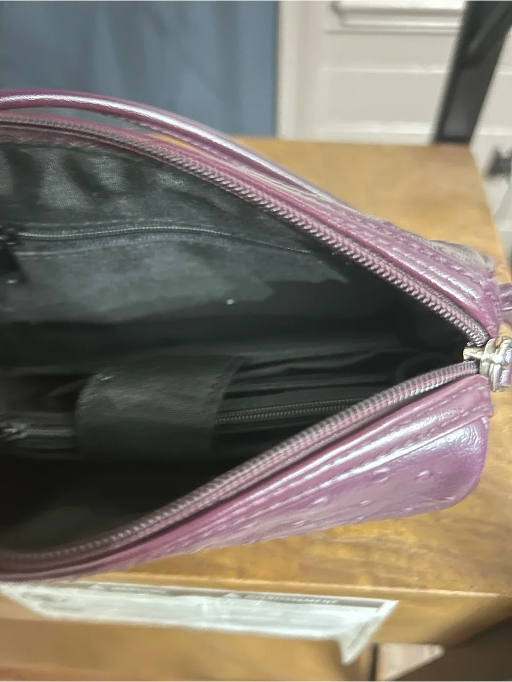 Laura Scott Deep Purple Cosmetic Crossbody Case